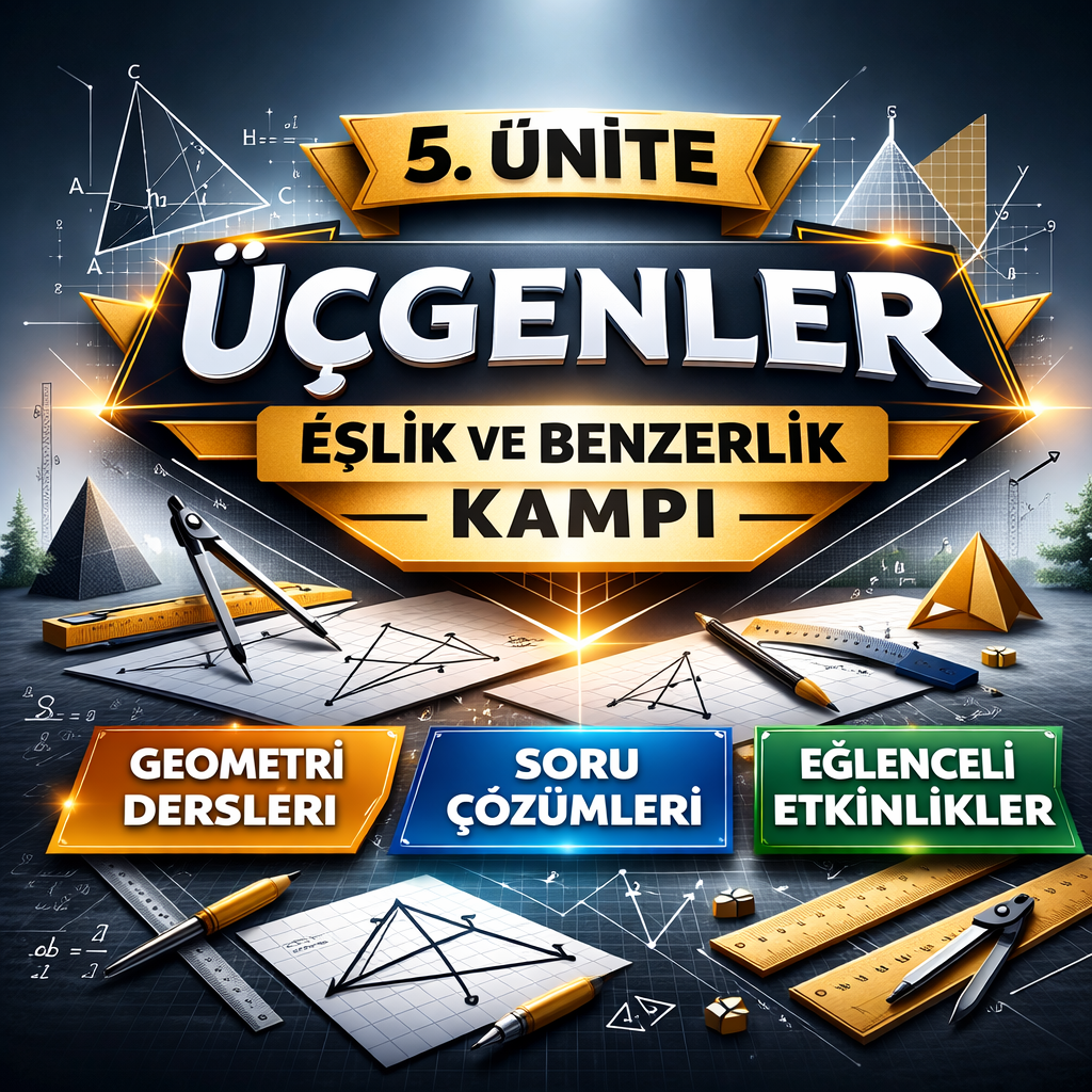 5. ÜNİTE - ÜÇGENLER-EŞLİK VE BENZERLİK KAMPI